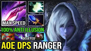 WTF illusion Slayer - Full Aghanim AoE DPS Drow Ranger 100% Counter PL with Ultra ATK Speed Dota 2