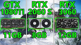 GTX 1080 TI vs RTX 2060 Super vs RTX 3060 | 9 Games tested on 1080P