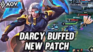 AOV : DARCY GAMEPLAY | BUFFED NEW PATCH - ARENA OF VALOR LIÊNQUÂNMOBILE ROV COT