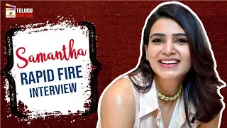 Samantha RAPID FIRE Interview | Samantha Akkineni Latest Interview | Mango Telugu Cinema