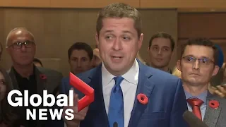 Andrew Scheer says 'nobody is more disappointed' in Conservative election results than him