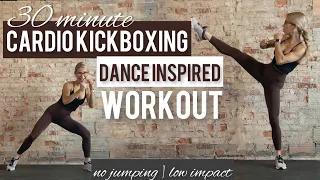 30 Minute Cardio Kickboxing Dance Inspired Workout | No Jumping | No Equipment | Move to the Beat