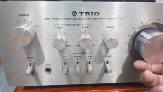 Amply Trio KA 7100D - hàng bãi zin đẹp -  4 sò sắt Sanken mới keng