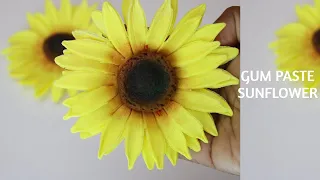 How to make a gumpaste Sunflower || Sugar flower tutorial 2022