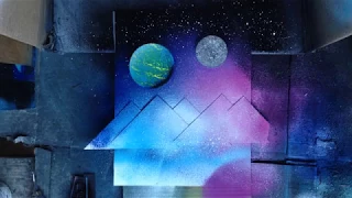 Blue Pyramids Under a Night Sky [no talking]