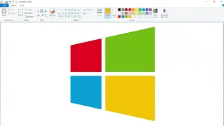 How to draw the Microsoft Windows logo using MS Paint | How to draw on your computer