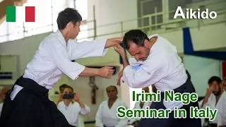 Aikido -  Dynamic Irimi Nage in Italy - Shirakawa Ryuji shihan