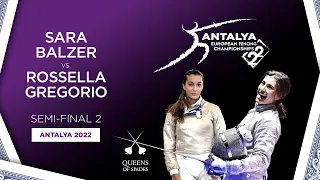 Sara Balzer (FRA) Vs. Rossella Gregorio (ITA) - Semi-Final 2 | Antalya 2022