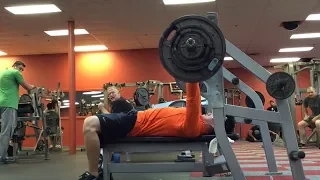 The MOST I've benched without a spotter!! RECKLESS n DANGEROUS! 390lb bench @ 154lb body weight.