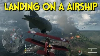 ►Battlefield 1 - Landing on a Airship (Zeppelin)| 🎮 Battlefield HQ