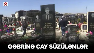 Qəbrinə çay süzülənlər - Binə qəbiristanlığında çayxana tikilir?