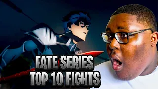 REACTING TO FATE SERIES TOP 10 FIGHTS... NEVER WATCH FATE BEFORE