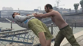 GTA 5 - Character Switch Scenes Crazy Trevor #gta5 #gtav