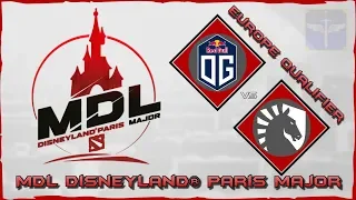 OG vs Team Liquid / MDL Disneyland® Paris Major / Dota 2 Live