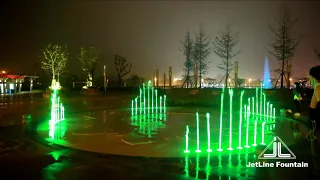 Interactive dry fountain