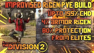 The Division 2 "IMPROVISED REGEN *SOLO* PVE BUILD FOR TU12" No more FEAR of Red/Purple Enemies...!!!