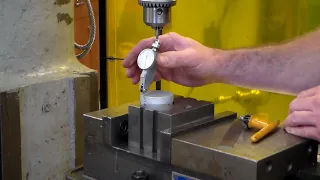 Dialing in a round part in a Milling Machine