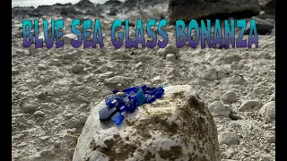 Blue Sea Glass Bonanza: Exploring a Top UK Southerly Beach