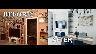 Apartment Renovation Time-Lapse | Living Room and Bedroom | (1 year in 14 minutes)