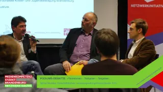 Podiumsdiskussion -  Netzwerktagung Medienkompetenz stärk Brandenburg