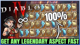 Diablo 4 - Get ANY Specific Legendary Aspect Fast - New BEST Gear Target Farm Method - Full Guide!