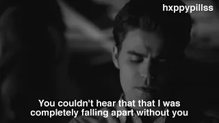 "i had to move on  ,  i didn't have a choice caroline"- stefan salvatore