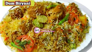 Hyderabadi chicken Dum Biryani | Restaurant Style Eid Special Biryani At Home By Cookwithnoory