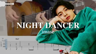 NIGHT DANCER by imase | Fingerstyle Guitar TAB
