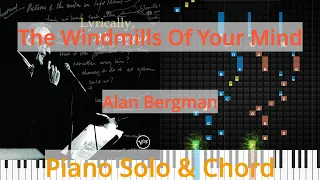 🎹Solo & Chord, The Windmills Of Your Mind, Alan Bergman, Synthesia Piano