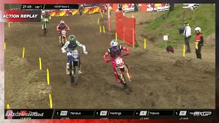 Renaux vs Prado | MXGP Race 2 | MXGP of Switzerland Presented by iXS 2023 #MXGP #Motocross