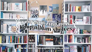 organizing my NEW kpop album shelves (600+ albums) ☁ adding two new shelves, redecorating, ikea vlog