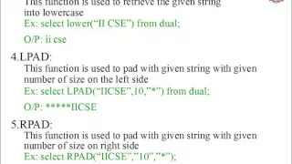 SQL Single Row Functions 7