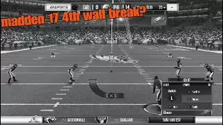 (Madden files) 4th wall break?...