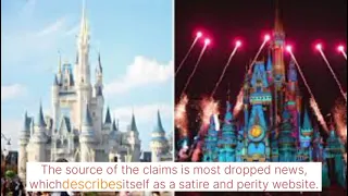 Fact Check: Report on Disney's Cinderella Castle burning @TheUSCN