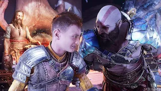 GOD OF WAR RAGNAROK Atreus Hits Kratos & Beast Transformation (4K 60FPS)