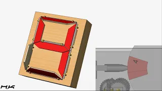 How to Make Mechanical 7 Segment Display from  in SolidWorks