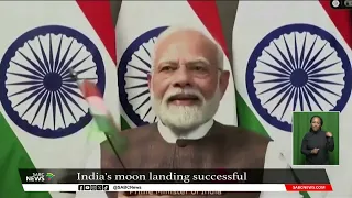 India's Chandrayaan-3 lands successfully near the Moon's south pole