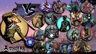 Shadow Fight 2 The Most Powerful Hermit Vs All Bosses