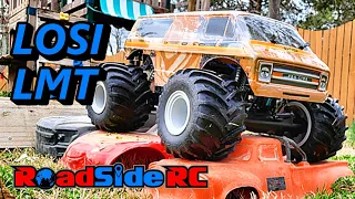 The BEST RC Monster Truck?  Losi LMT Roller (Build, Bash, and Review)