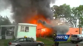 Mom, 3 child homeless after fire destroys trailer