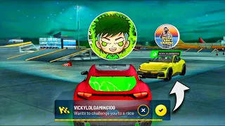 Me 🙋🏻‍♂️ VS @vickylolgaming 👽 - Multiplayer Race in Extreme Car Driving With NEW! CAR