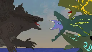 Godzilla vs Pacific Rim Kaijus  |  EPIC BATTLE  |  Monsterverse vs Pacific Rim Animation