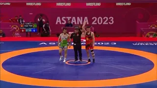 Akzhol MAKHMUDOV vs Jeyhun OVEZDURDYYEV & Astana 2023 Asian Wrestling Championships