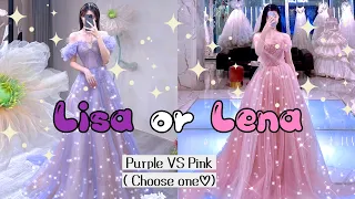 Purple vs Pink 💜💖 | pink vs purple | Which one is your favorite? Choose one💖💜 #lisaorlena