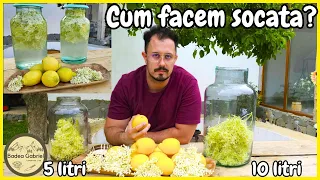 HOMEMADE SOCATA (elderberry juice) WITH LEMON - Recipe for socata in 5 and 10 liter pots