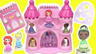 Disney Princess Activity Castle with Sticker Coloring Book! DIY Crafts for Kids