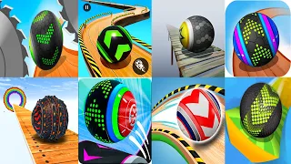 Sky Rolling Ball 3D vs Going Balls vs Action Balls Gameplay Comparison  Android & iOS SpeedRun