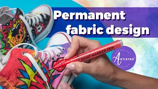 How to paint permanently on fabric. Make permanent marker design with Artistro acrylic paint pens!