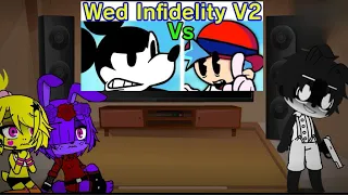 Fnia reacts to Wednesdays infidelity pt 2 final 💜gacha club💜