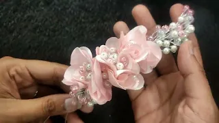 DIY | how to make a flower hair brooch | hair accessories tutorial😍